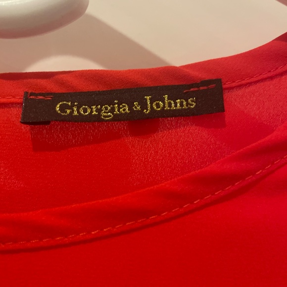 Georgia & Johns top with pleated ruffled sleeves🏯 - Picture 3 of 7